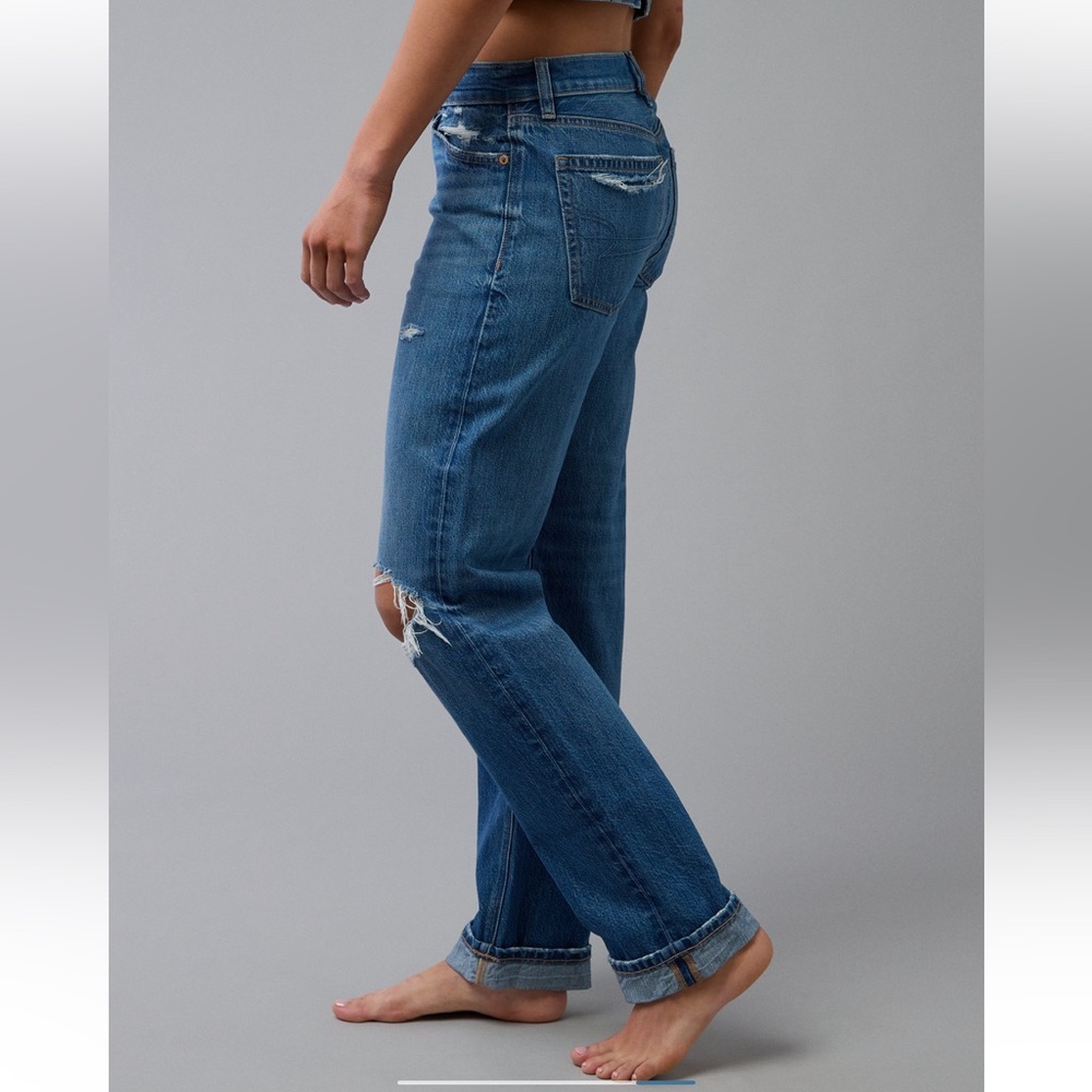 American Eagle 🦅 Ripped Low-Rise Ex-Boyfriend Jeans - Picture 5 of 11